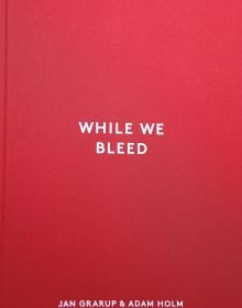 Book cover of While We Bleed. Published by Helmin & Sorgenfri.