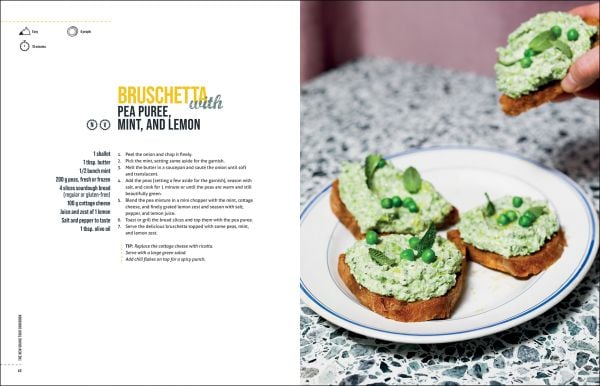 Book cover of The New Grand Tour Cookbook 2; featuring a knife and a bike wheel. Published by Helmin & Sorgenfri.