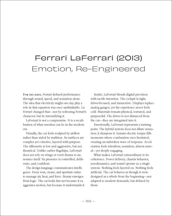 Book cover of Ferrari: Icons of Excellence; featuring a red Ferrari model. Published by Helmin & Sorgenfri.