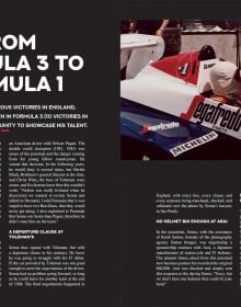 Book cover of Forever Senna; featuring the Brazilian racing driver Ayrton Senna. Published by Helmin & Sorgenfri.