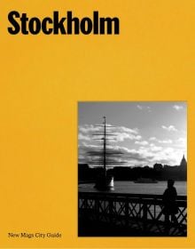 Book cover of Stockholm; featuring a large boat on the water. Published by Helmin & Sorgenfri.