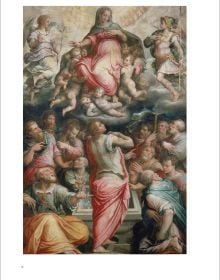 Book cover of Vasari for Bindo Altoviti: Christ Carrying the Cross; featuring a close up of painting of Christ Carrying the Cross. Published by Officina Libraria.