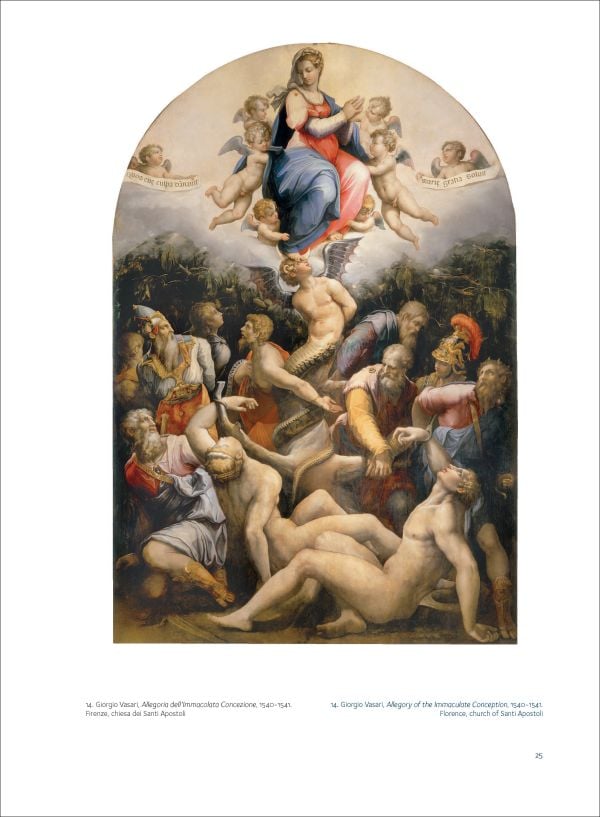 Book cover of Vasari for Bindo Altoviti: Christ Carrying the Cross; featuring a close up of painting of Christ Carrying the Cross. Published by Officina Libraria.