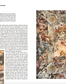 Book cover of 100 Masterpieces of National Galleries Barberini and Corsini, with ceiling fresco. Published by Officina Libraria.