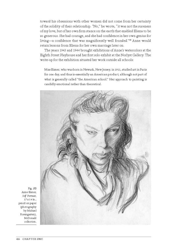 Book cover of The Life and Art of Anne Eisner (1911-1967) , featuring an early black and white photo of the artist smiling. Published by Officina Libraria.