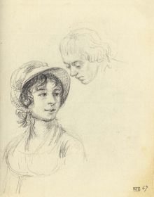 Book cover of Le carnet Meuricoffre: portraits d’Antoine Jean Gros, with a preparatory sketch of child sitting at table, with toy figures. Published by Officina Libraria.
