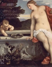 Book cover of Galleria Borghese. Catalogo generale: II.1 Dipinti del Quattrocento e Cinquecento, featuring a painting titled 'Sacred and Profane Love', by Titian. Published by Officina Libraria.