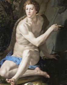 Book cover of Galleria Borghese. Catalogo generale: II.1 Dipinti del Quattrocento e Cinquecento, featuring a painting titled 'Sacred and Profane Love', by Titian. Published by Officina Libraria.