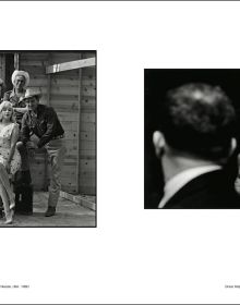 Book cover of Elliott Erwitt; with the image of a couple embracing in a car wing mirror. Published by Silvana.