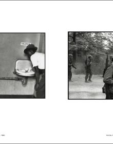 Book cover of Elliott Erwitt; with the image of a couple embracing in a car wing mirror. Published by Silvana.