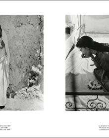 Book cover of Werner Bischof; with a boy walking along while playing a pipe. Published by Silvana.