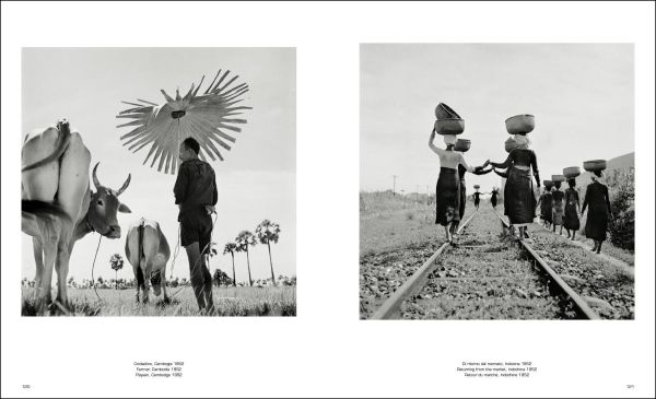 Book cover of Werner Bischof; with a boy walking along while playing a pipe. Published by Silvana.