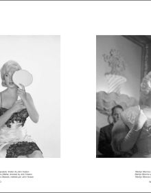 Book cover of Eve Arnold; with Marilyn Monroe wrapped in a sheet, laying on a bed. Published by Silvana.