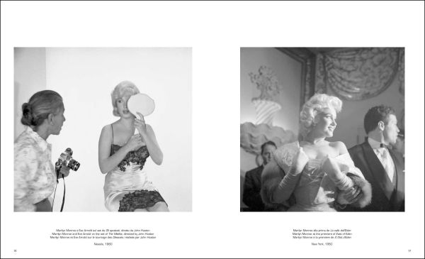 Book cover of Eve Arnold; with Marilyn Monroe wrapped in a sheet, laying on a bed. Published by Silvana.
