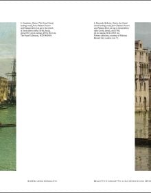 Book cover of Bellotto and Canaletto; with a painting of St Mark's Cathedral in St Mark's Square, Venice. Published by Silvana.