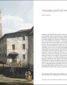 Book cover of Bellotto and Canaletto; with a painting of St Mark's Cathedral in St Mark's Square, Venice. Published by Silvana.