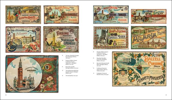 Book cover of Italian Tin Boxes: 1885-1950; with a tin with face on. Published by Silvana.