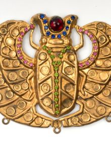Book cover of Corbella Milano: The First Italian Manufacturer of Jewellery and Weapons for the Theatre; with a jewelled head piece. Published by Silvana.