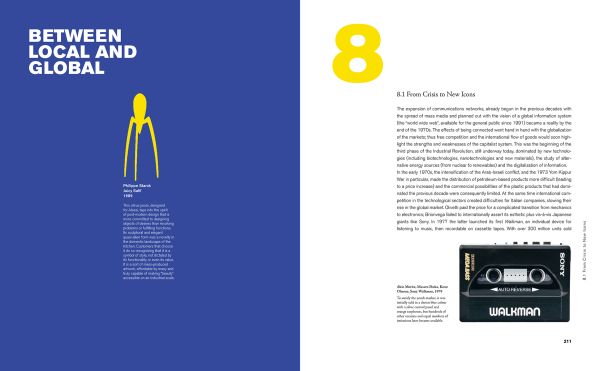 Book cover of Design History Handbook, featuring iconic designs including a Fiat 500. Published by Silvana.