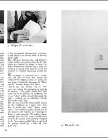 Giulio Paolini in red font on white and grey cover with black lines by Silvana Editoriale.