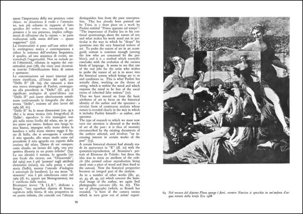 Giulio Paolini in red font on white and grey cover with black lines by Silvana Editoriale.