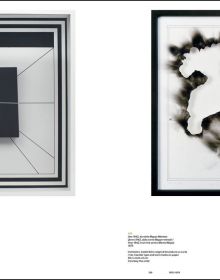 Aerial shot of organic stone like material, on olive green cover, Anna Maria Maiolino in black font above.