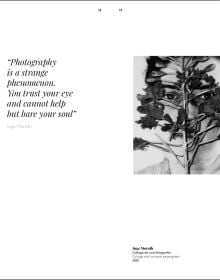 Book cover of Inge Morath; featuring a self portrait photograph of the photographer holding camera. Published by Silvana.