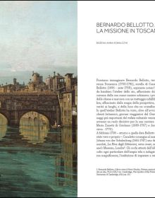 The Piazza San Martino, Lucca landscape painting by Bernardo Bellotto, BERNARDO BELLOTTO 1740 in red font above.
