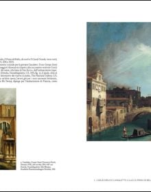 The Piazza San Martino, Lucca landscape painting by Bernardo Bellotto, BERNARDO BELLOTTO 1740 in red font above.