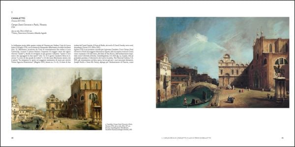 The Piazza San Martino, Lucca landscape painting by Bernardo Bellotto, BERNARDO BELLOTTO 1740 in red font above.