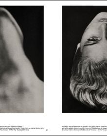 Les larmes by Man Ray, close up of female eye with long spidery eyelashes, on pink cover, woman ray in pink and white font below.