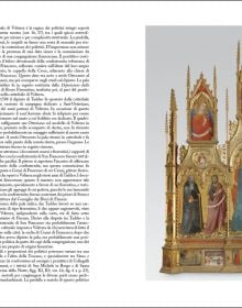 Section of Renaissance painting of hands of woman holding pink rose, on terracotta pink cover, Taddeo di Bartolo in black font above.