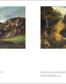 Paysage Au Ruisseau Et Au Rocher by Gustave Courbet signed in lower right corner G. Courbet