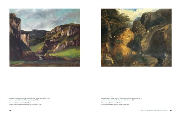 Paysage Au Ruisseau Et Au Rocher by Gustave Courbet signed in lower right corner G. Courbet