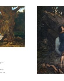 Paysage Au Ruisseau Et Au Rocher by Gustave Courbet signed in lower right corner G. Courbet