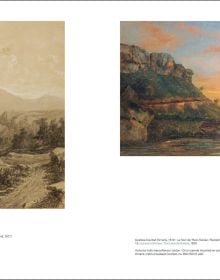 Paysage Au Ruisseau Et Au Rocher by Gustave Courbet signed in lower right corner G. Courbet