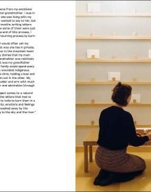 3 Asian figures sweeping floor with twig made brooms, LEE MINGWEI LI GIFTS & RITUALS in white font down top half of cover.