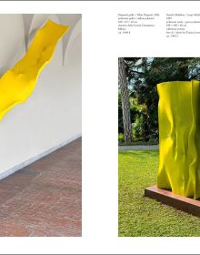 Book cover of Gio’ Pomodoro: Catalogue Raisonné, with two stone sculptures. Published by Silvana.