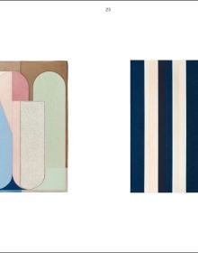 Two Thoughts Svenja Deininger in white and gold font to upper left of pale pink patterned cover.