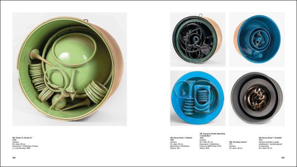 Book cover of Alfonso Leoni: Rebel Genius. 1941-1980, with an aerial view of turquoise ceramic sculpture. Published by Silvana.