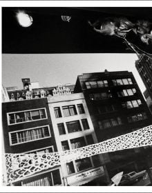 Book cover of Lisette Model, featuring a woman wearing a veil, while sitting on a street bench. Published by Silvana.
