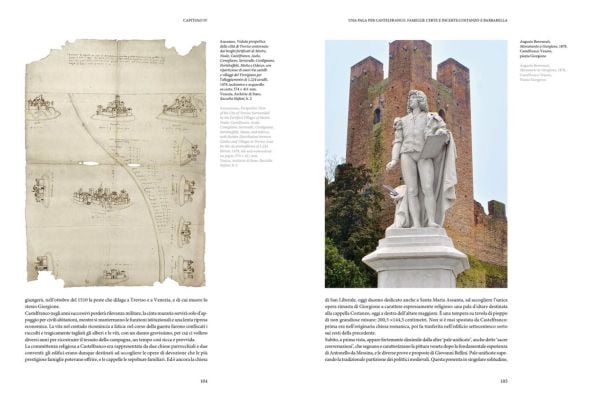 Book cover of Giorgione, featuring a painting titled 'Portrait of Warrior with his Equerry'. Published by Silvana.