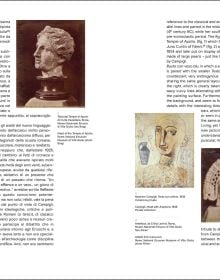 Book cover of Campigli and the Etruscans: A Pagan Happiness; featuring an exhibition interior with carved sculpture sliced in two with painting of figure in black skirt on wall behind. Published by Silvana.