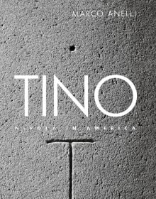 TINO NIVOLA IN AMERICA in white font to centre of grey concrete cover, by Silvana