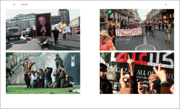 Book cover of Artur ?mijewski: When Fear Eats the Soul, with repeated images of figure pointing a knife at the viewer. Published by Silvana.