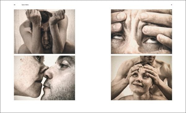 Book cover of Artur ?mijewski: When Fear Eats the Soul, with repeated images of figure pointing a knife at the viewer. Published by Silvana.