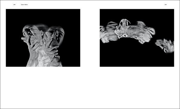 Book cover of Artur ?mijewski: When Fear Eats the Soul, with repeated images of figure pointing a knife at the viewer. Published by Silvana.