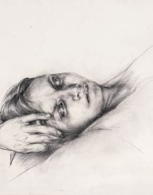 Book cover of Jenny Saville, with a portrait oil painting titled 'Chasah', 2020. Published by Silvana.