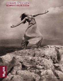 Therese Duncan on the Acropolis, by Edward Steichen, 1921, 'EDWARD STEICHEN', in red font on white banner to top left, by Silvana.