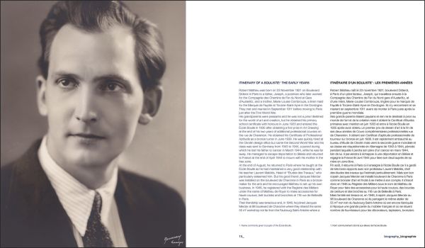 Book cover of Robert Mathieu, featuring a modern light with two lamps fixed to white wall. Published by Silvana.